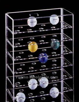 Acrylic Golf Ball Multi Case W/ 7 Shelves (Holds 63 Balls)