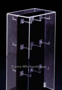 Acrylic Revolving Key Ring Display Case (6"x4"x12")