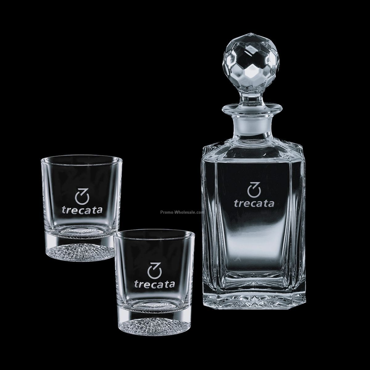 Bainbridge Decanter & 2 On-the-rocks Glasses