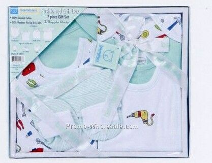 Bambini Green 7 Piece Gift Set