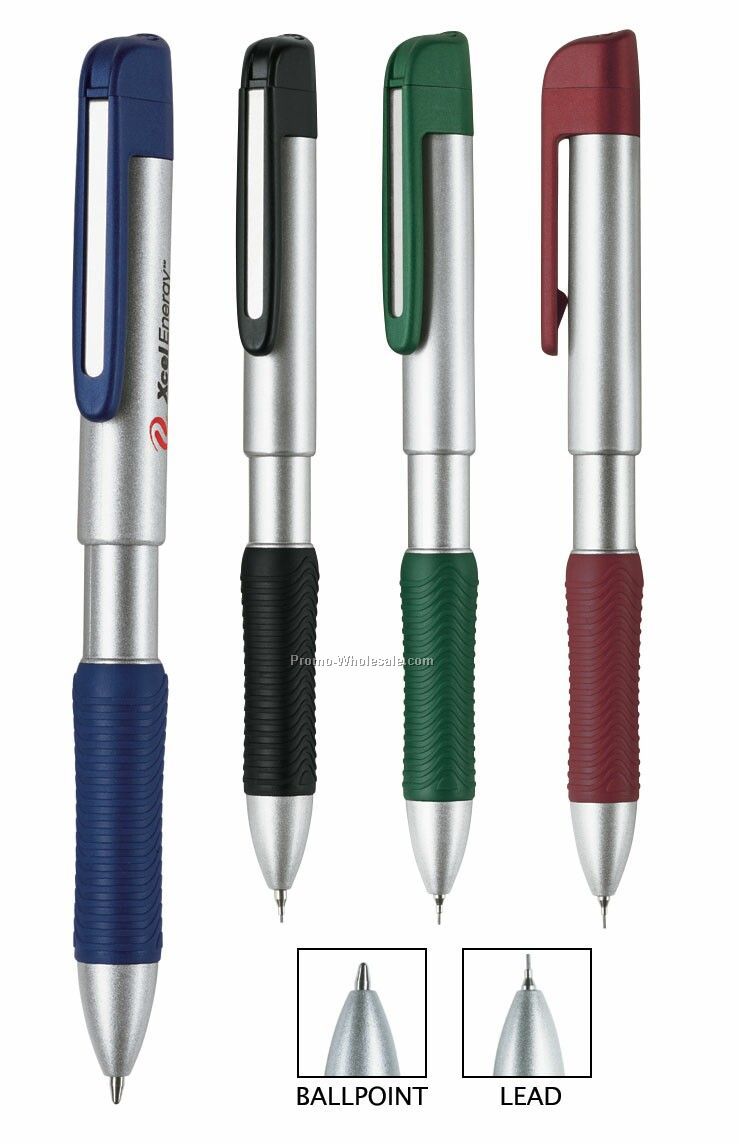 Black Ainsley 2-in-1 Ballpoint Pen/ Pencil