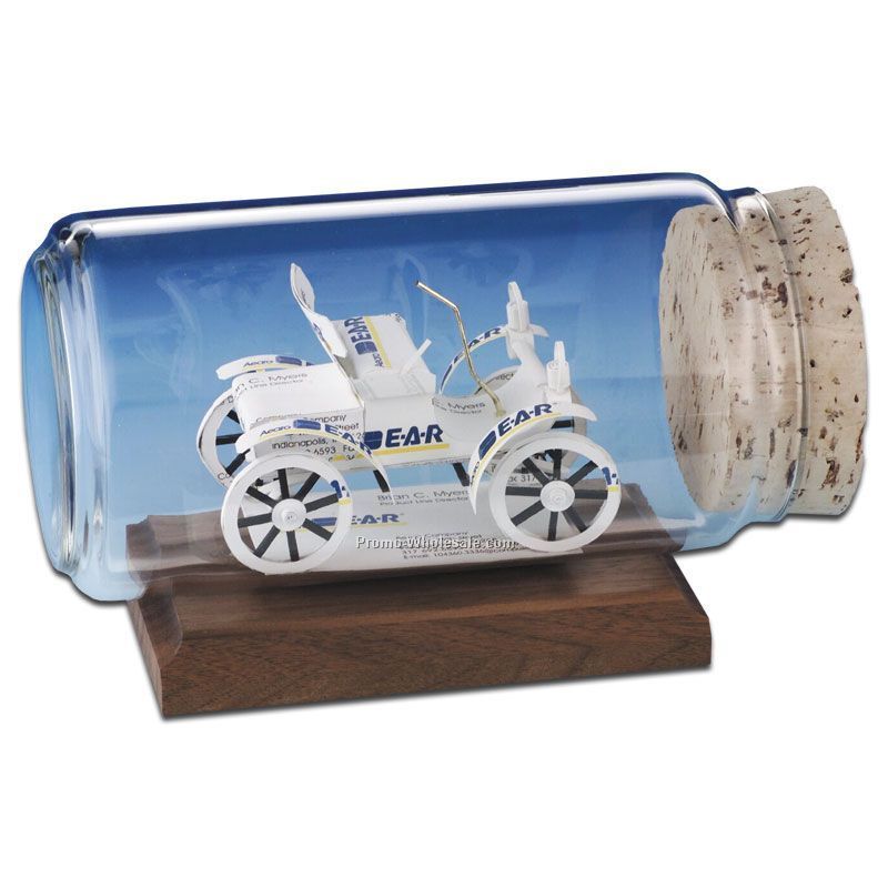 Business Card In A Bottle Sculpture - 1904 Oldsmobile