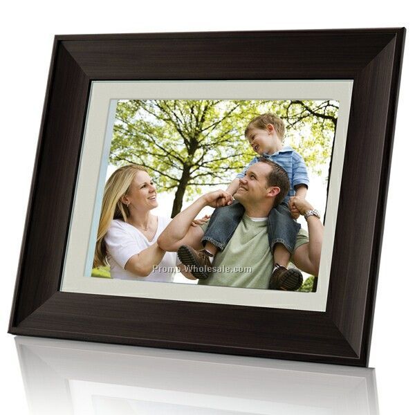 Coby 8" Digital Photo Frame With 1g Flash Memory - Wooden