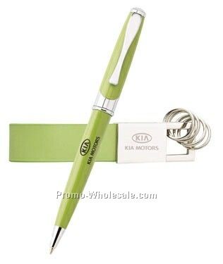 Colorplay 2-piece Gift Set W/ Maxine Pen & Leather Keyring