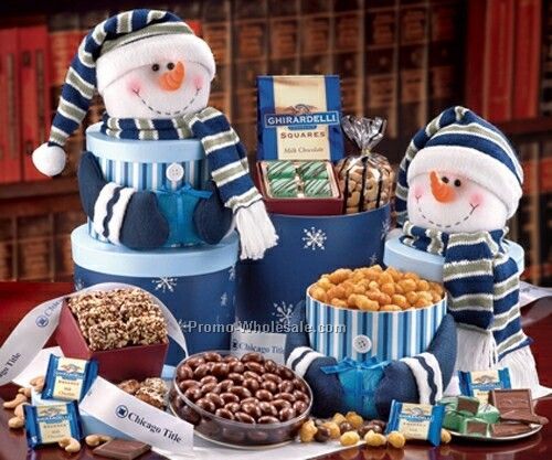 Deluxe Snowman Sampler Tower