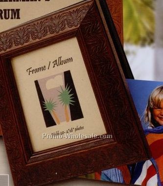 Embossed Tropical Small Picture Frame/ Photo Album