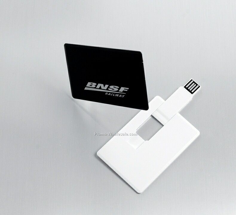 Flash Drive In Thin Plastic Credit Card Case