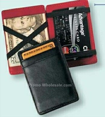 Florentine Napa Leather Magic Wallet Business Card Case (4-1/8"x2-3/4"x1/4"