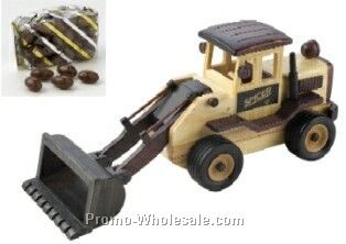 Front End Loader - Wooden - Chocolate Almonds 7 Oz.