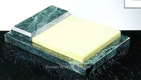 Green Marble Rectangle Note Pad Holder