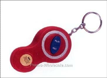 Key Chain Recorder - Rounded Paddle Shape