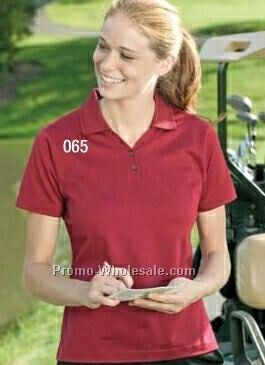 Ladies Meridian Cotton Knit Polo Shirt (2xl)