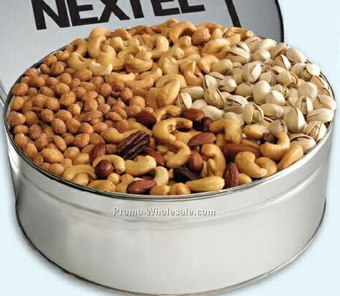 Large 4-way Nut Tin (8-1/8"x3")