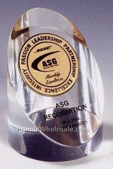 Lucite Showcase Cylinder Stock Embedment/ Award