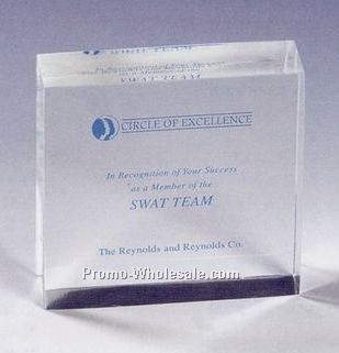 Lucite Square Stock Embedment/ Award