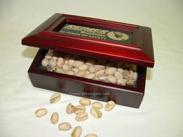 Mahogany Toned Gift Box W/ Pistachios