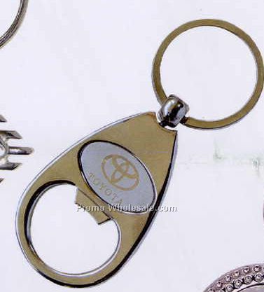 Metal Key Chain With Bottle Opener, Black Gift Box