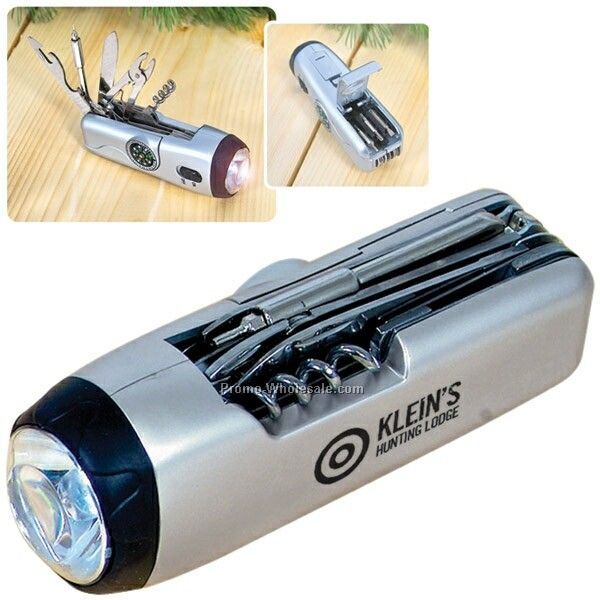 Multi Tool Unit W/ LED Light (Imprinted)