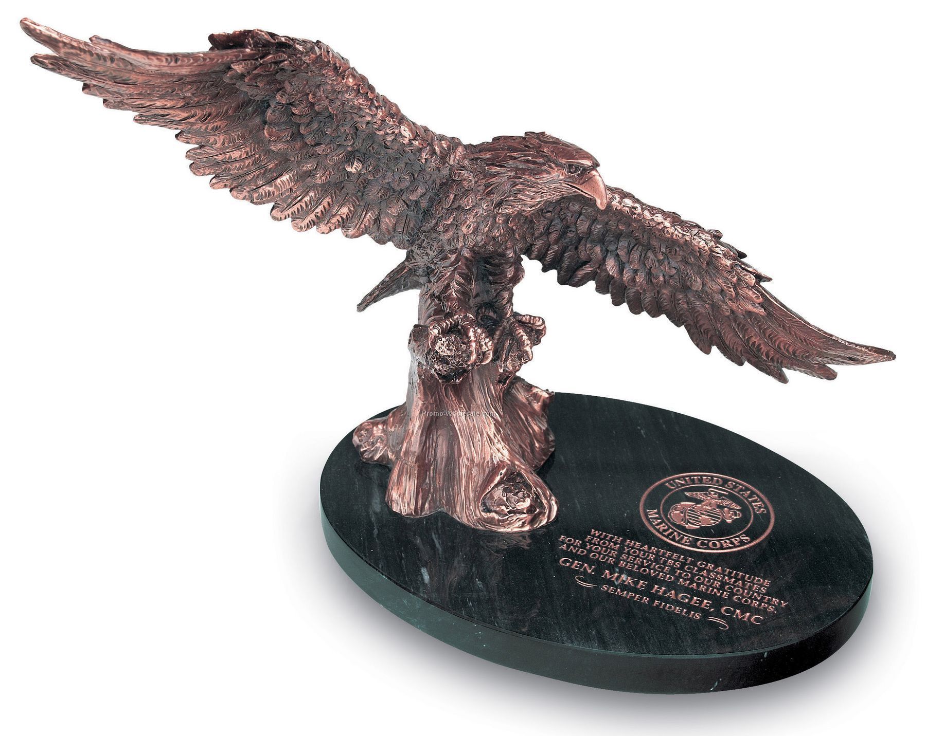 Patriot Eagle Award W/ Black Marble Base