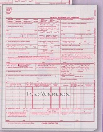 Personalized Laser Sheets Claim Forms