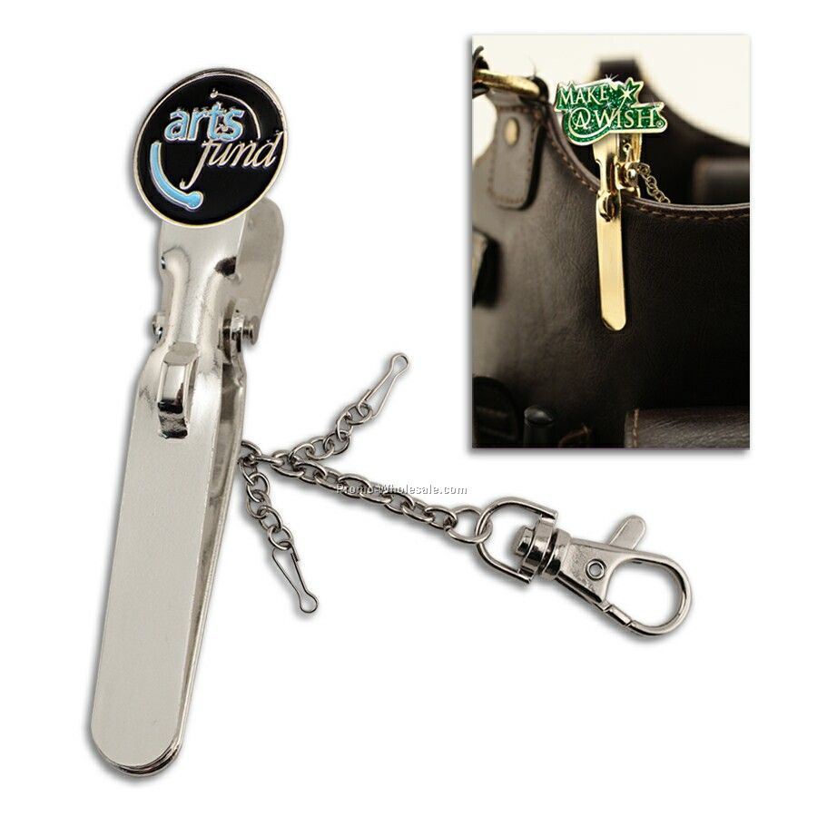 Purse Keyfinder Clip With Custom Emblem