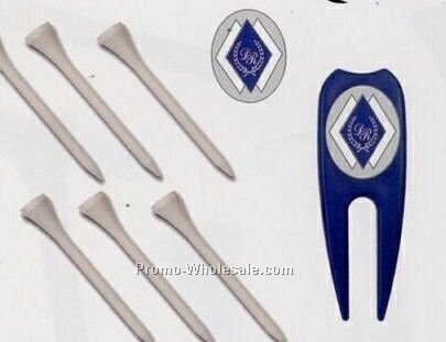 Quick Pack (Divot Tool/ Ball Marker/ 6 Tees)