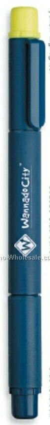 Scoop Blue Rollerball Pen & Highlighter W/ Blue Barrel - On Sale!