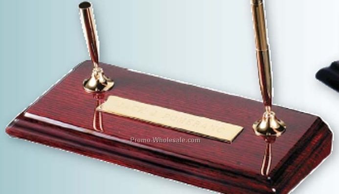 Signature Pen Holder Set With 2 Slim Line Pens