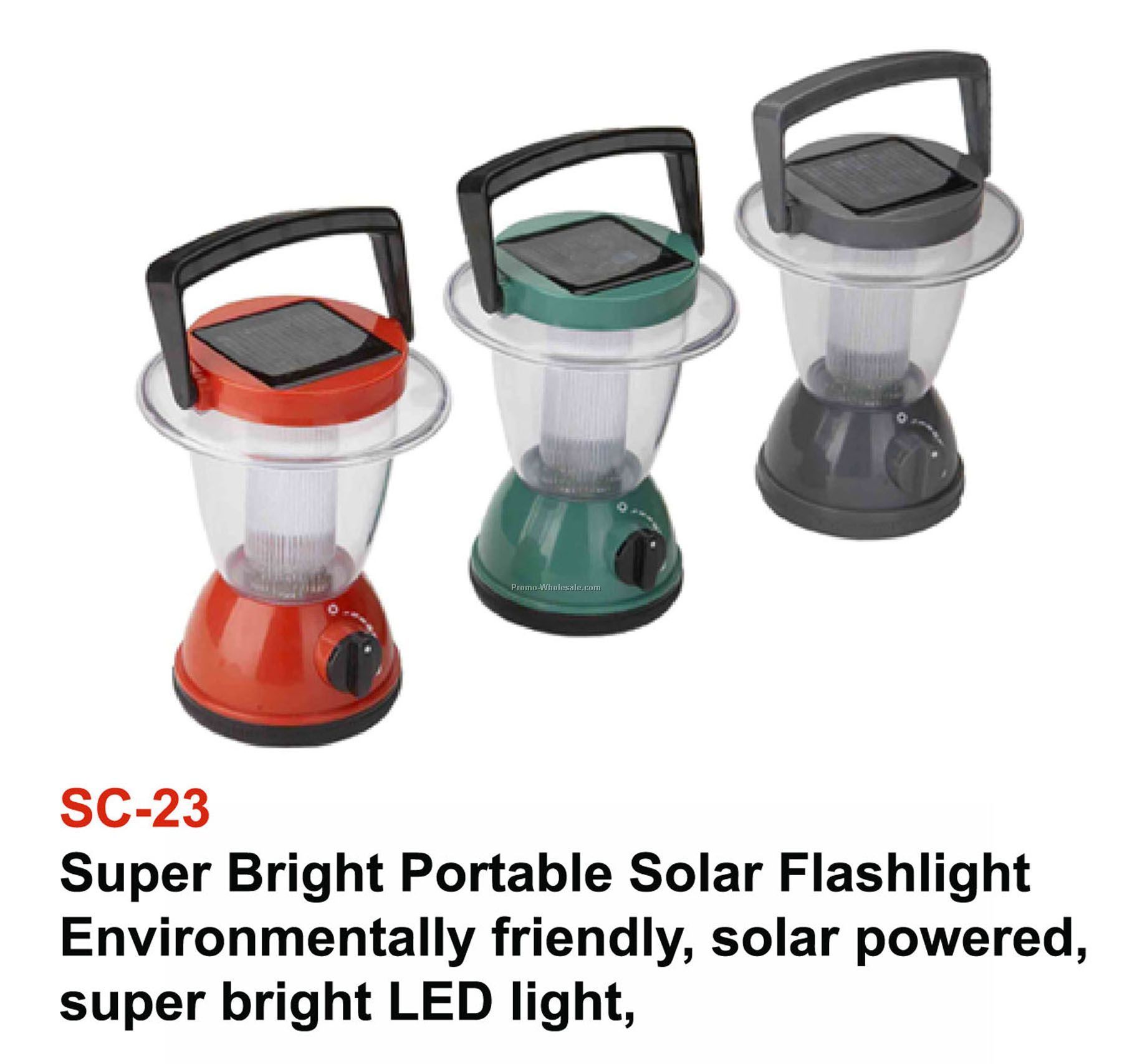 solar charged camping lantern