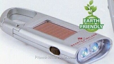 Solar Powered Carabiner Flashlight