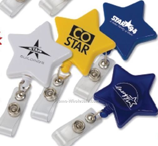 Star Retractable Badge Holder