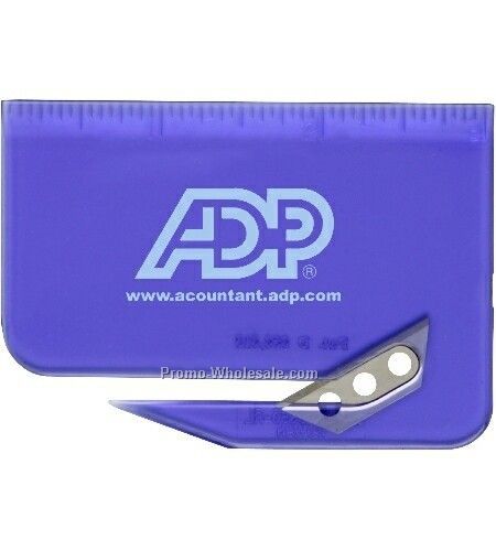 Translucent Blueberry Blue Ruler Letter Opener (Standard)