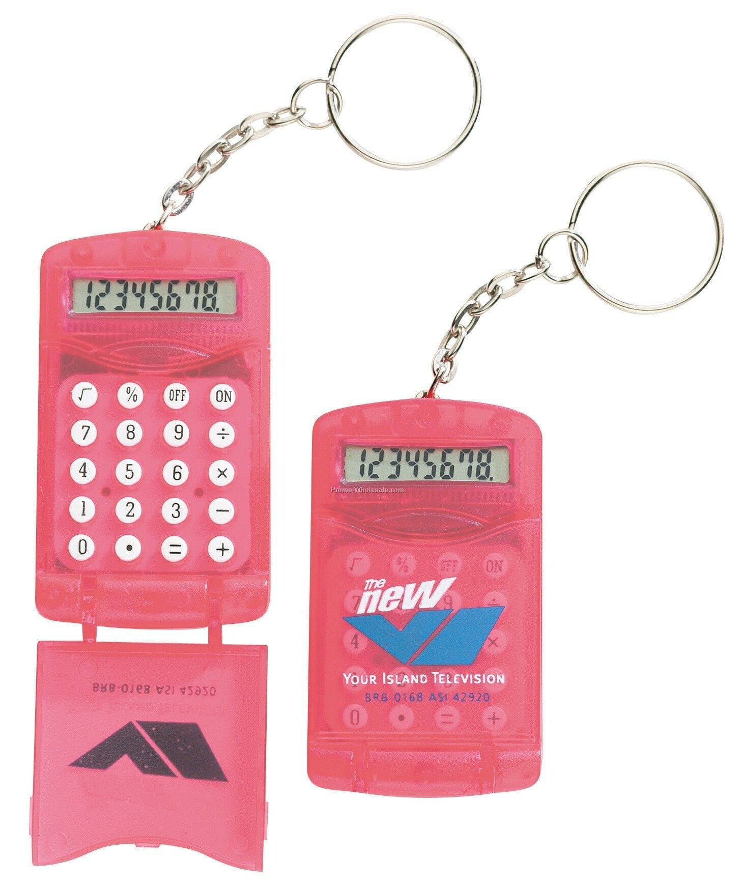 Translucent Mini Calculator/ Key Holder