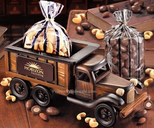 1951 Dump Truck W/Chocolate Covered Almonds & Extra Fancy Jumbo Cashews