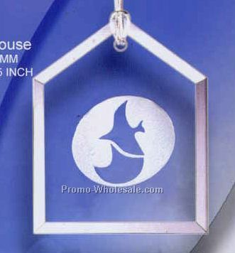 2-1/2" House Crystal Ornaments