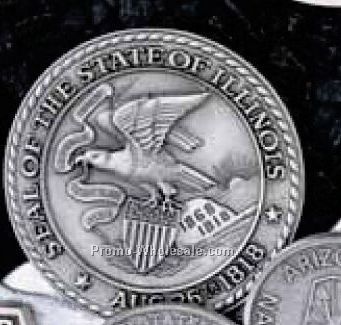 2-3/4" Pewter Medals And Coins