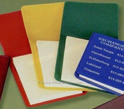 2-5/8"x3-1/4" Stik On Pocket Notes In Vinyl Cover (50 Sheets) For For Quote