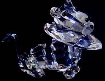 2-7/8" Optic Crystal Lion Figurine