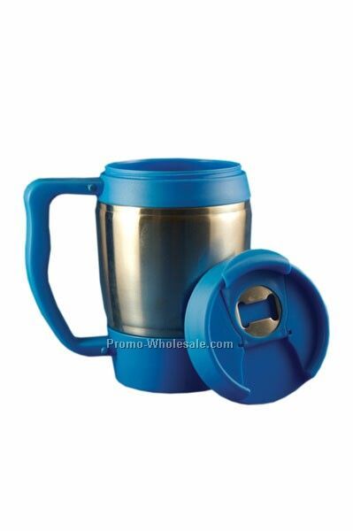 20 Oz. Stainless Keg Style Mug W/ Bottle Opener