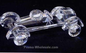 3" Optic Crystal Sport Car Figurine