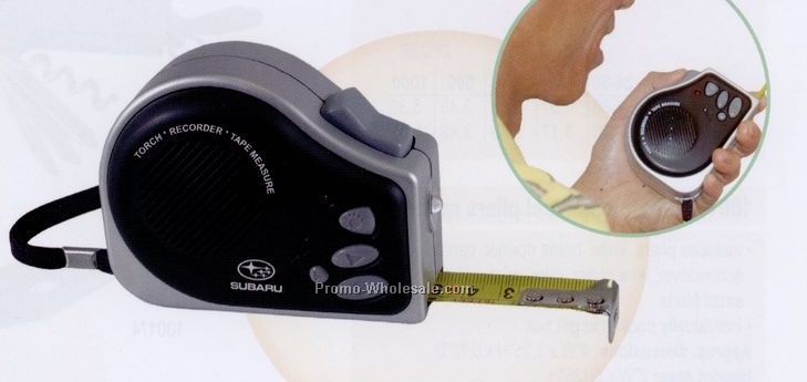 3-1/2"x2-3/4"x2" Tape Measure Recorder - Blank