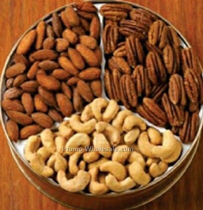 33 Oz. Cashews/Almonds/Pecans Custom Gift Tin