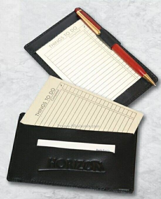 5-3/4"x3-5/8" Leather Note Jotter