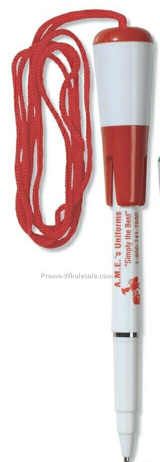 5-5/16"x7/8" Pen W/ Pull Apart Safety Lanyard