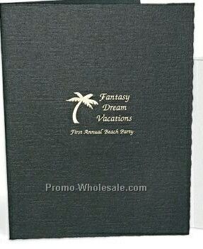 5"x7" Black Vertical Portrait Folder