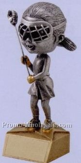 6" Bobble Head Award (Female Lacrosse)