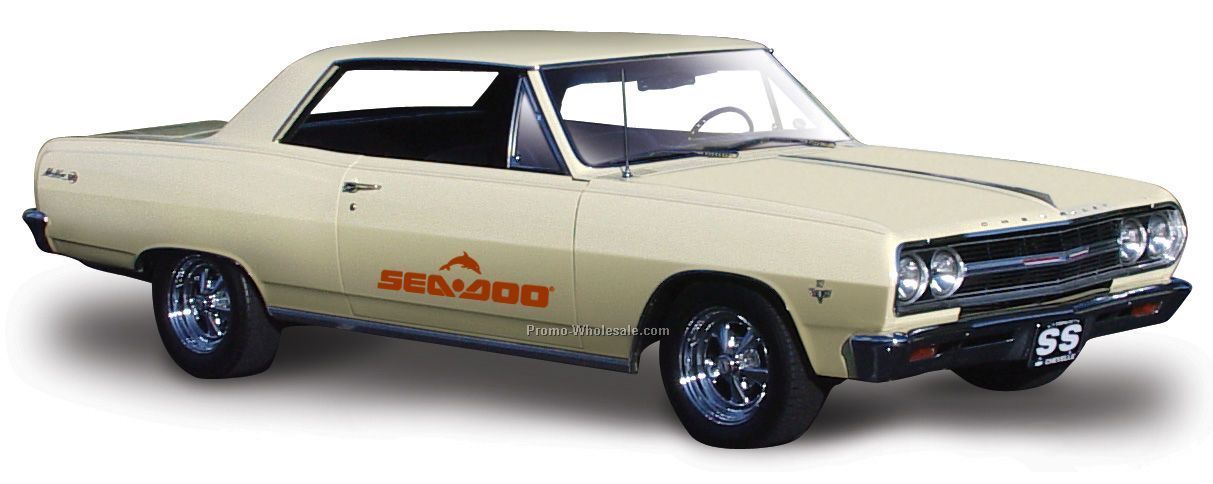 7"x2-1/2"x3" 1965 Chevrolet Malibu Ss Die Cast Replica Car