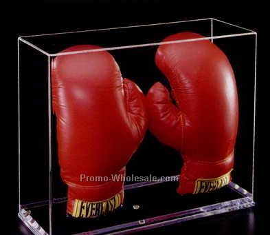 Acrylic Double Boxing Glove Display Case (3/4" Base)