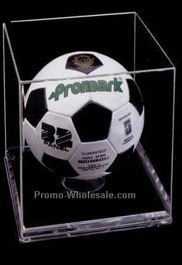 Acrylic Soccer Ball Display Case (1/4" Base)