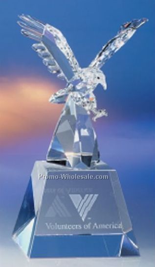 American Eagle Crystal Figurine